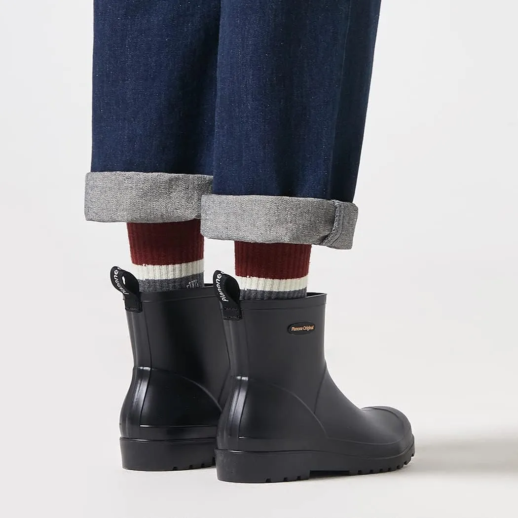 planone Short Rain Boots Women Fashion Waterproof Chelsea Boots for Women Matte Outdoor Garden Shoes Ankle Muck Boots for Ladies Non Slip Work Shoes Rubber Boots with Premium Comfort Insole