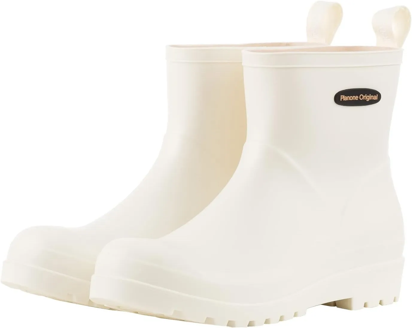 planone Short Rain Boots Women Fashion Waterproof Chelsea Boots for Women Matte Outdoor Garden Shoes Ankle Muck Boots for Ladies Non Slip Work Shoes Rubber Boots with Premium Comfort Insole