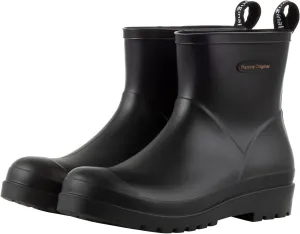 planone Short Rain Boots Women Fashion Waterproof Chelsea Boots for Women Matte Outdoor Garden Shoes Ankle Muck Boots for Ladies Non Slip Work Shoes Rubber Boots with Premium Comfort Insole