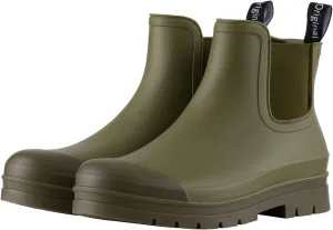 Planone Short Rain Boots Women Wide Width Fashion Waterproof Chelsea Boots for Women Matte Outdoor Garden Shoes Ankle Muck Boots for Ladies Non Slip Work Shoes Rubber Boots with Premium Comfort Insole
