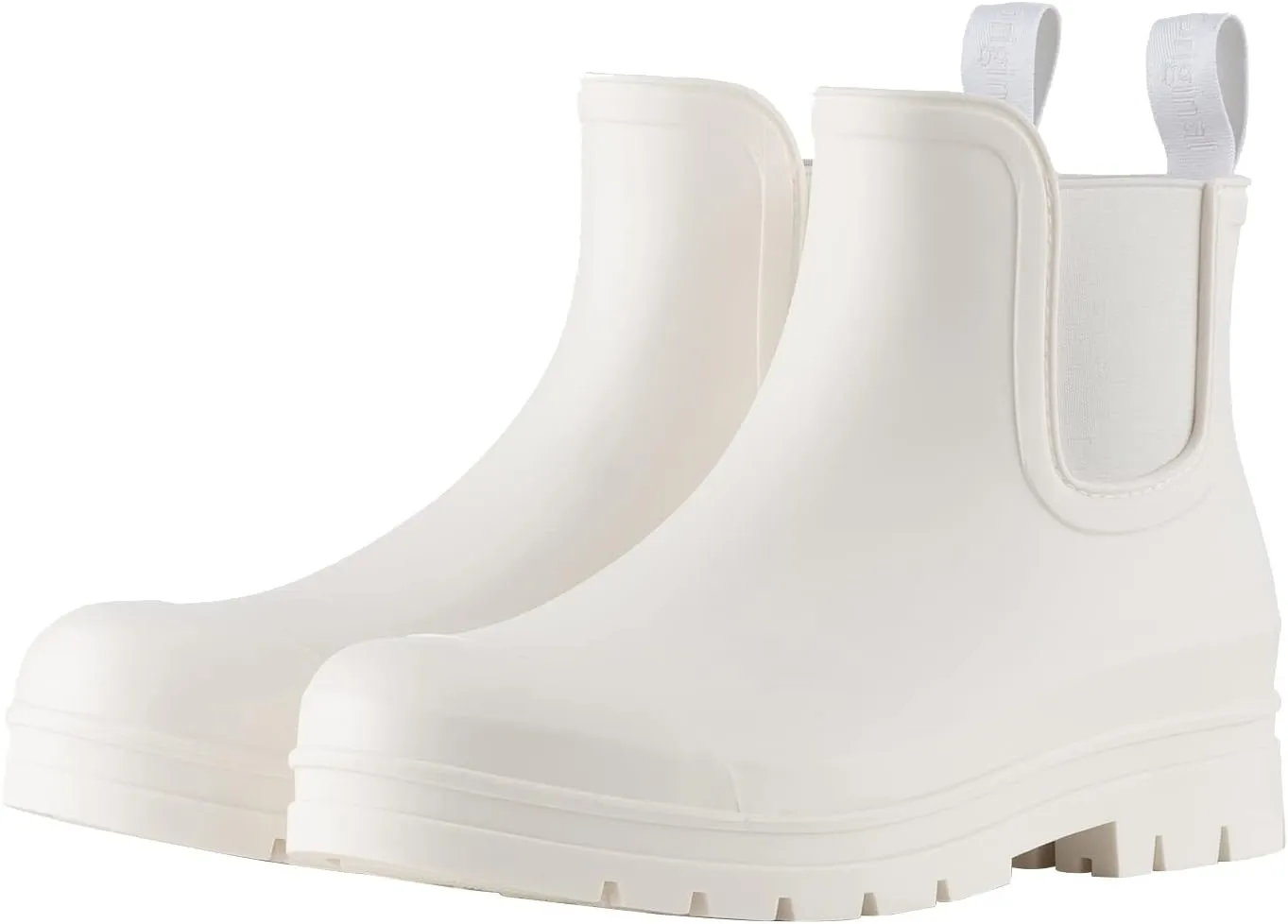 Planone Short Rain Boots Women Wide Width Fashion Waterproof Chelsea Boots for Women Matte Outdoor Garden Shoes Ankle Muck Boots for Ladies Non Slip Work Shoes Rubber Boots with Premium Comfort Insole