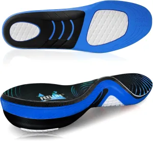 Plantar Fasciitis Relief Shoe Insoles [1-Pair], Arch Support Insoles, Running Athletic Gel Shoe Inserts, Orthotic Inserts for Arch Pain [Trim to Fit: Women 4-8]
