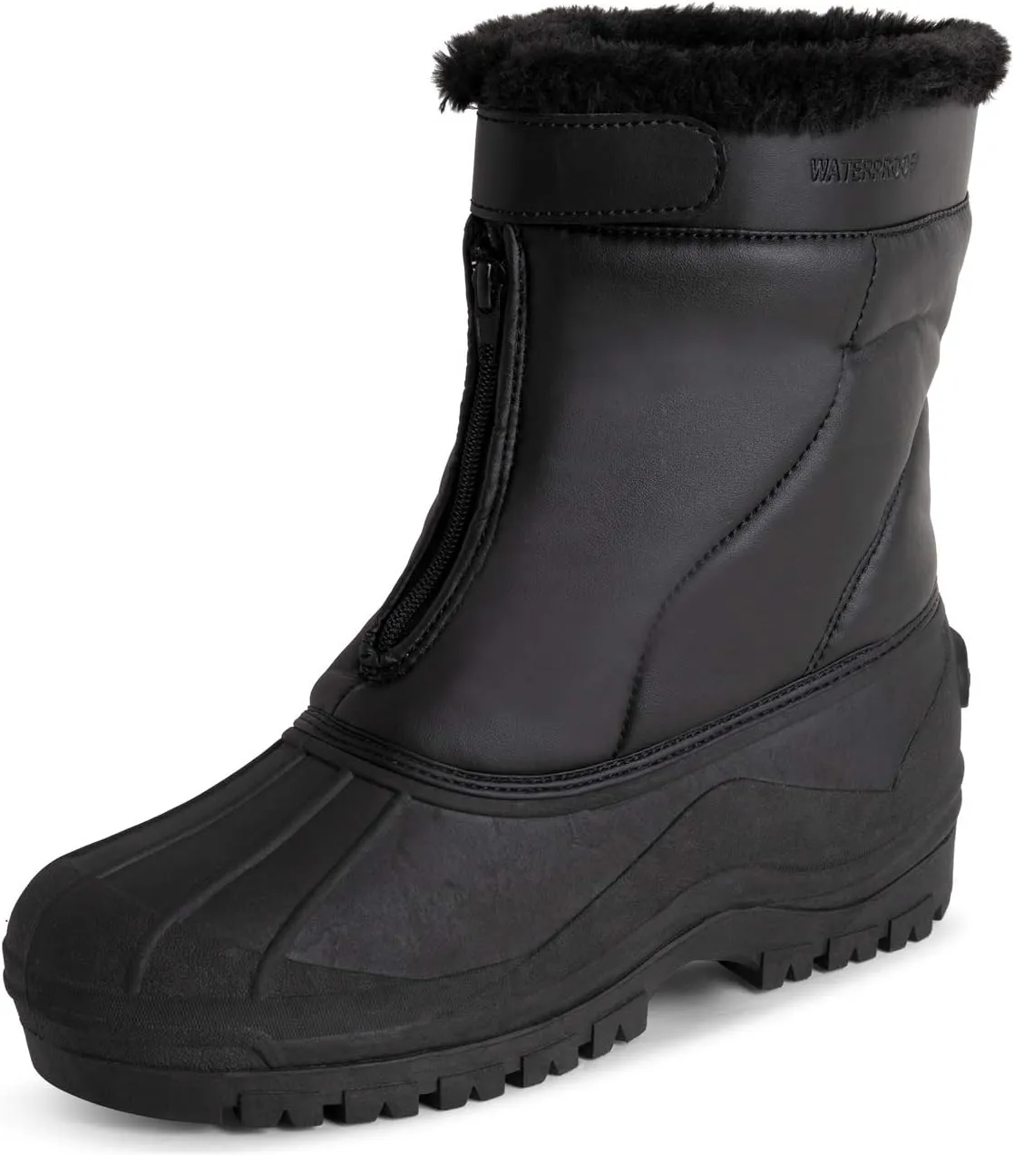 POLAR Mens Muck Nylon Strap Lace Up Duck Snow Winter Flat Rain Outdoor Boots