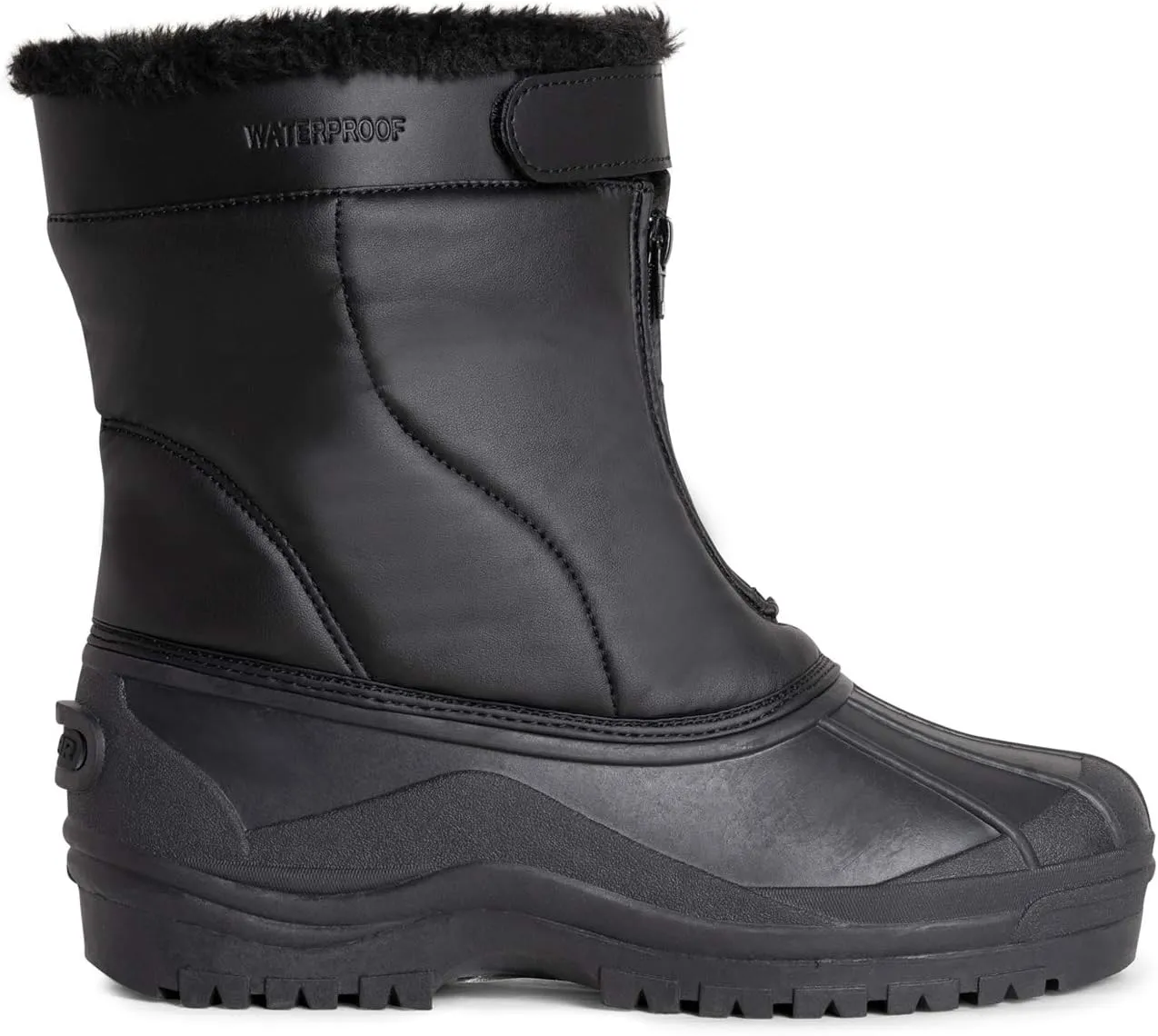 POLAR Mens Muck Nylon Strap Lace Up Duck Snow Winter Flat Rain Outdoor Boots