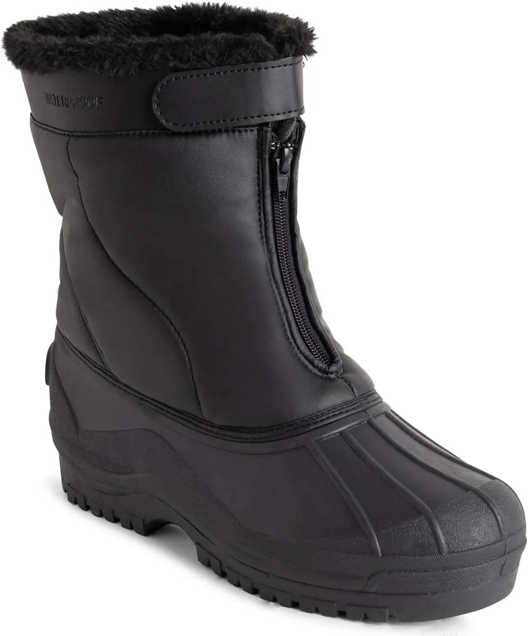 POLAR Mens Muck Nylon Strap Lace Up Duck Snow Winter Flat Rain Outdoor Boots