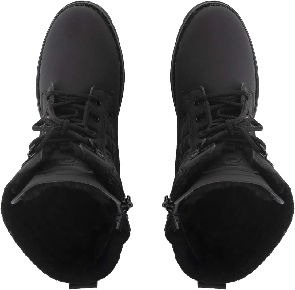 POLAR Womens Memory Foam Outside Pocket Inside Zip Thermal Waterproof Deep Tread Rubber Sole Snow Boots