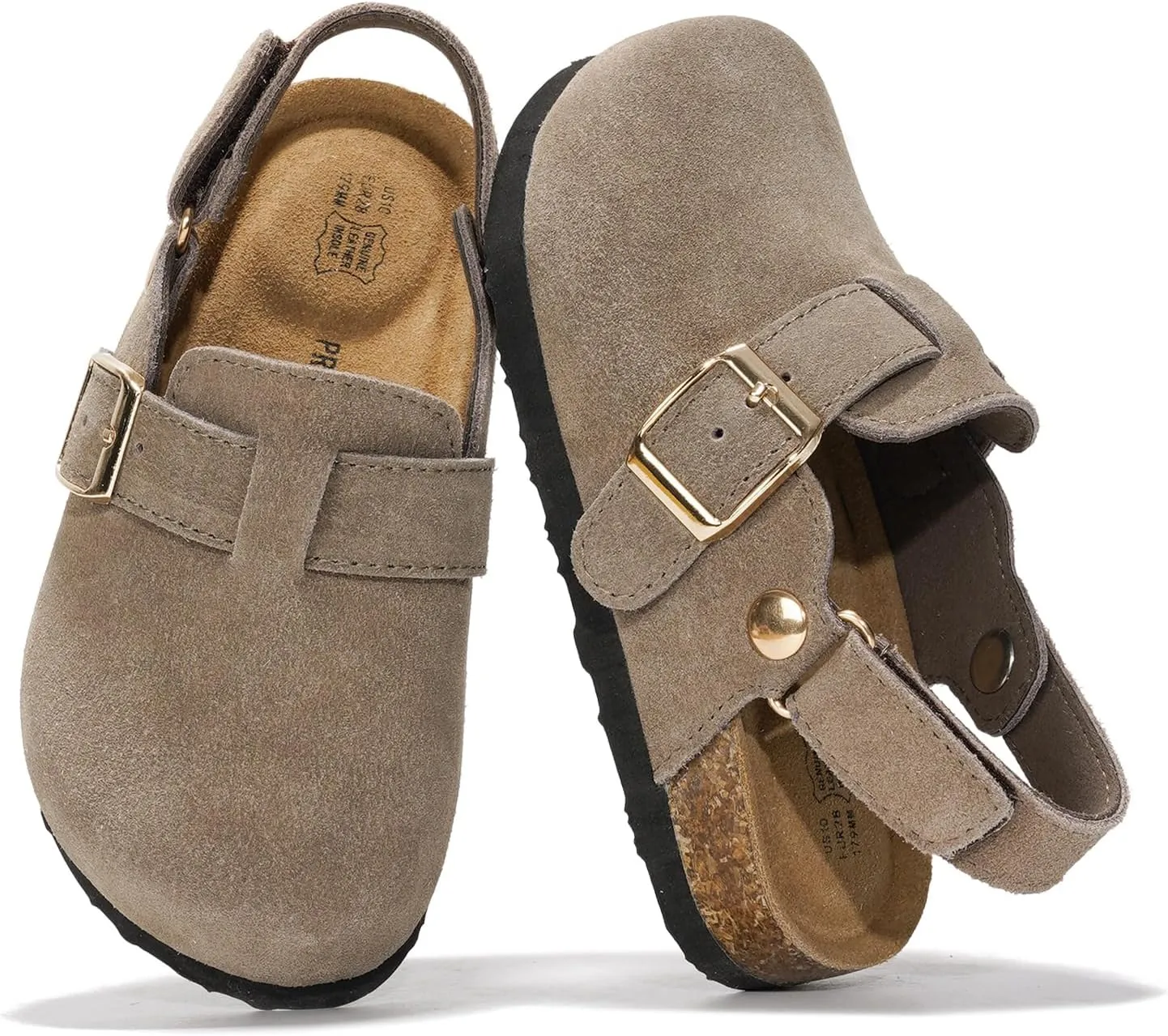 Project Cloud Mini Clogs for Kids - Memory Foam Unisex and Non-Slip Kids Clogs & Mules - Water Resistant Boys & Girls Sandals with Cork Footbed & Arch Support