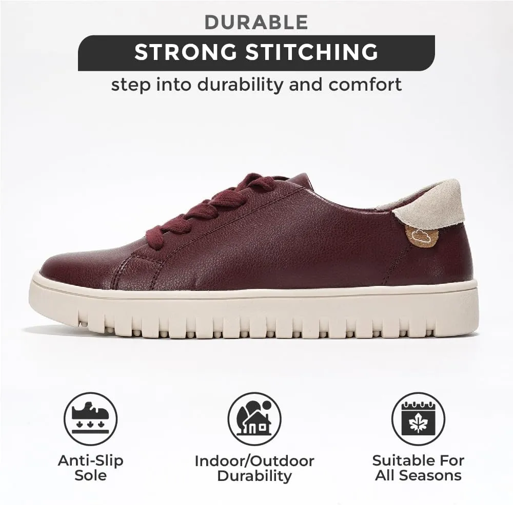 Project Cloud Platform Sneakers for Women - Non Slip Womens Sneakers with Memory Foam - Lightweight Lace Up Summer Shoes for Women for 2025 (Paisley)