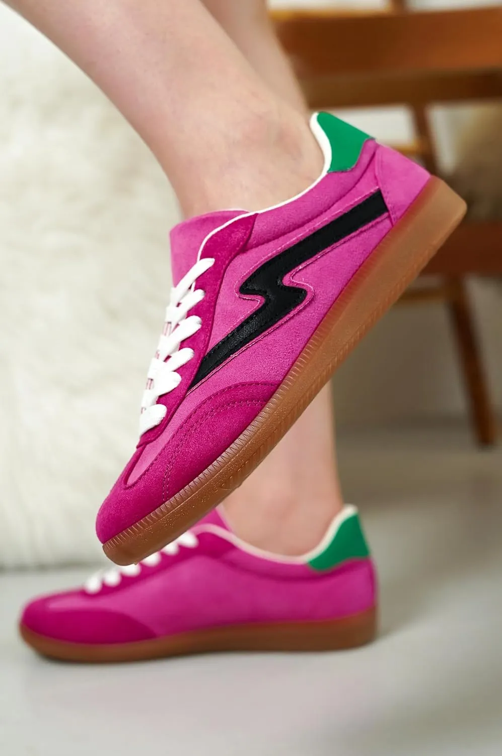 Project Cloud Sneakers for Women - Lace-Up Shoes for Women Trendy Women Sneakers with Memory Foam Insole Women's Fashion Sneakers Non-Slip Womens Shoes (Irita)