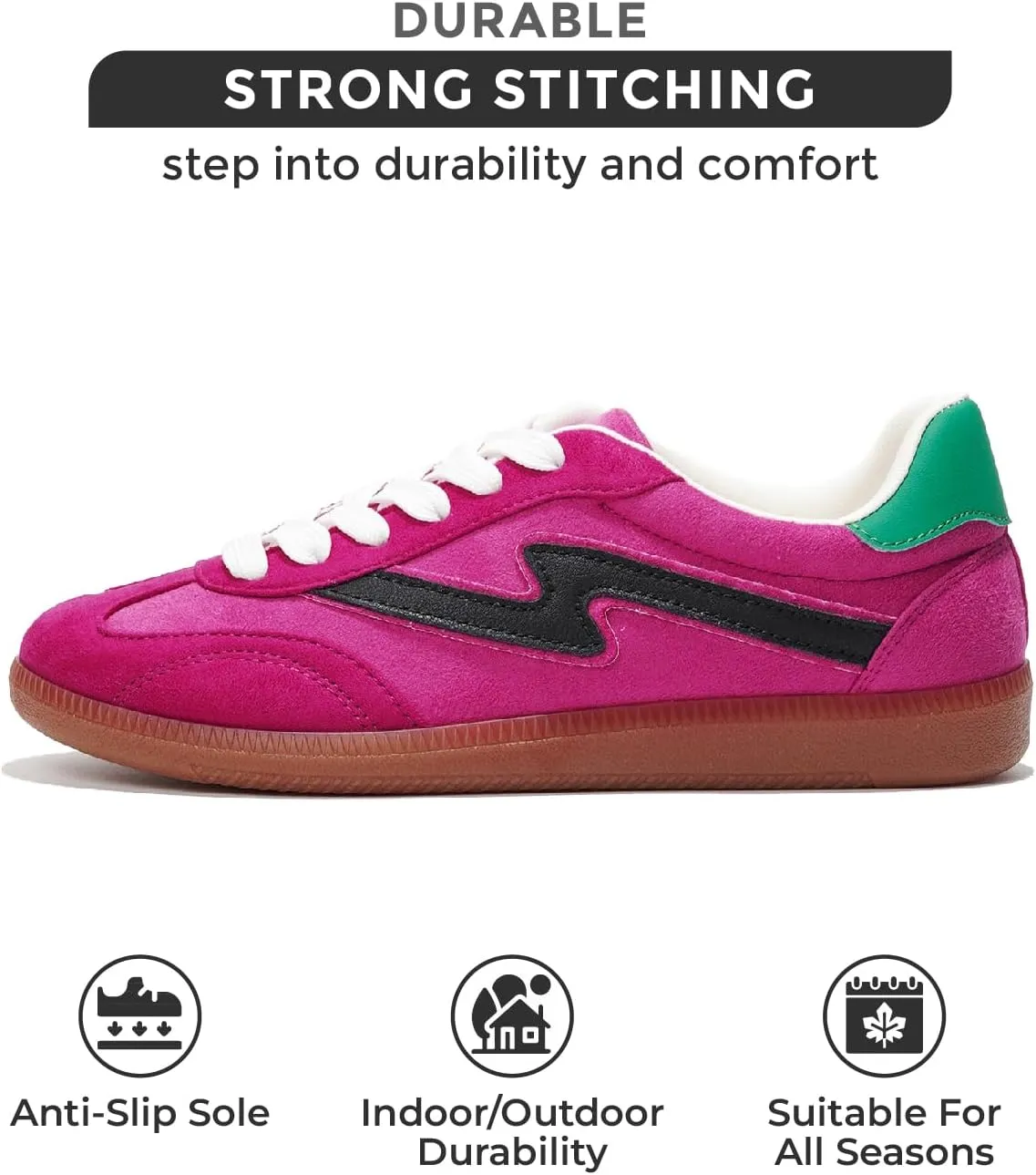 Project Cloud Sneakers for Women - Lace-Up Shoes for Women Trendy Women Sneakers with Memory Foam Insole Women's Fashion Sneakers Non-Slip Womens Shoes (Irita)