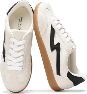 Project Cloud Sneakers for Women - Lace-Up Shoes for Women Trendy Women Sneakers with Memory Foam Insole Women's Fashion Sneakers Non-Slip Womens Shoes (Irita)