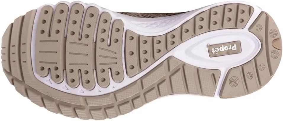 Propet Womens Tour Knit Walking Sneakers Shoes Casual - Off White