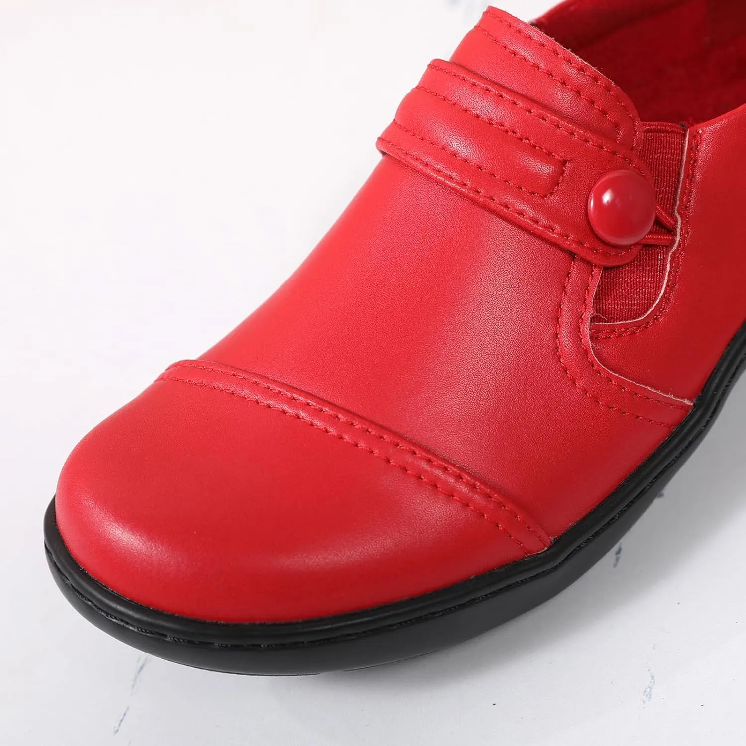 QAE Loafers for Women Orthopedic Loafers for Women Comfortable Women's Flat Slip-Ons Shoes for Dress Work Business Casual