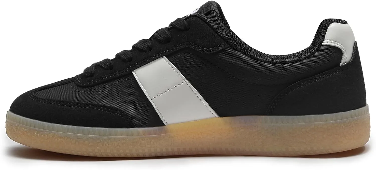 Rihero Women's Fashion Sneakers Comfortable Walking Shoes Casual Lace-Up Non Slip Sneakers