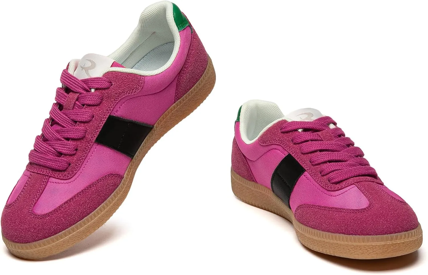 Rihero Women's Fashion Sneakers Comfortable Walking Shoes Casual Lace-Up Non Slip Sneakers