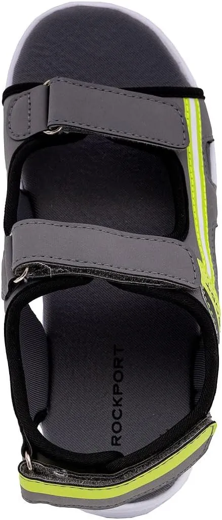 Rockport Kid's Fashion Sport Sandals with Double Adjustable Straps Summer Outdoor Open Toe Lightweight & Easy to Wear Sandals for Boys and Girls (Little Kid/Big Kid)
