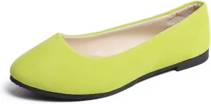 Rojeam Womens Flats Shoes Portable Pumps Ballet Flat Slip-on Ballerina Pumps Shoes Ladies Loafers