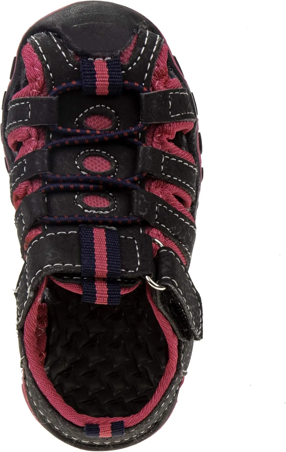 Rugged Bear Kids Boys Girls Closed-Toe Outdoor Sport Water Sandals - beach pool slide adjustable strap shoes athletic summer (Toddler/Little Kid/Big Kid)