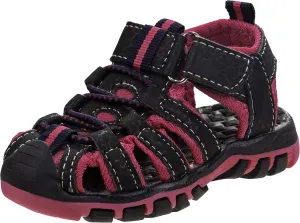 Rugged Bear Kids Boys Girls Closed-Toe Outdoor Sport Water Sandals - beach pool slide adjustable strap shoes athletic summer (Toddler/Little Kid/Big Kid)