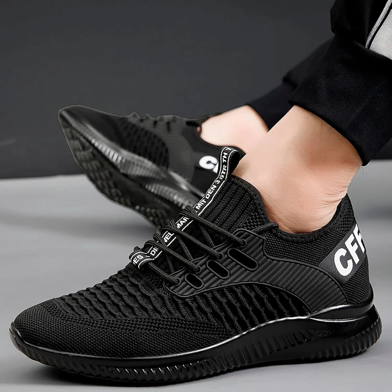 Running Shoes for Men Casual Fashion Simple Mountaineering Solid Color Workout Men's Sneaker