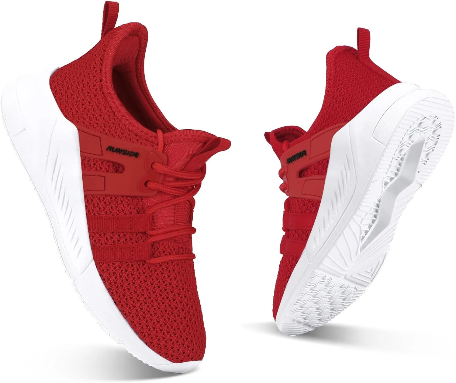 RUNSIDE Boys Girls Tennis Shoes Kids Lightweight Breathable Sneakers Lace-up Running Athletic Shoes for Toddler/Little Kid/Big Kid