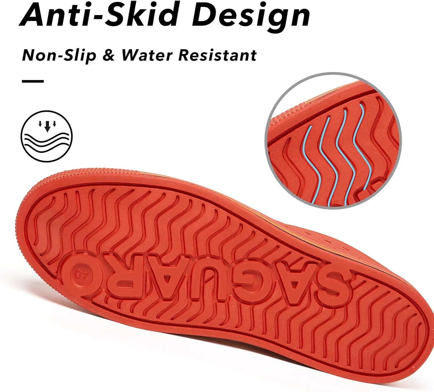 SAGUARO Women's Men's Garden Clogs Shoes Casual Slippers Unisex Quick Drying Sandals Summer Anti-Skid Beach Shoes