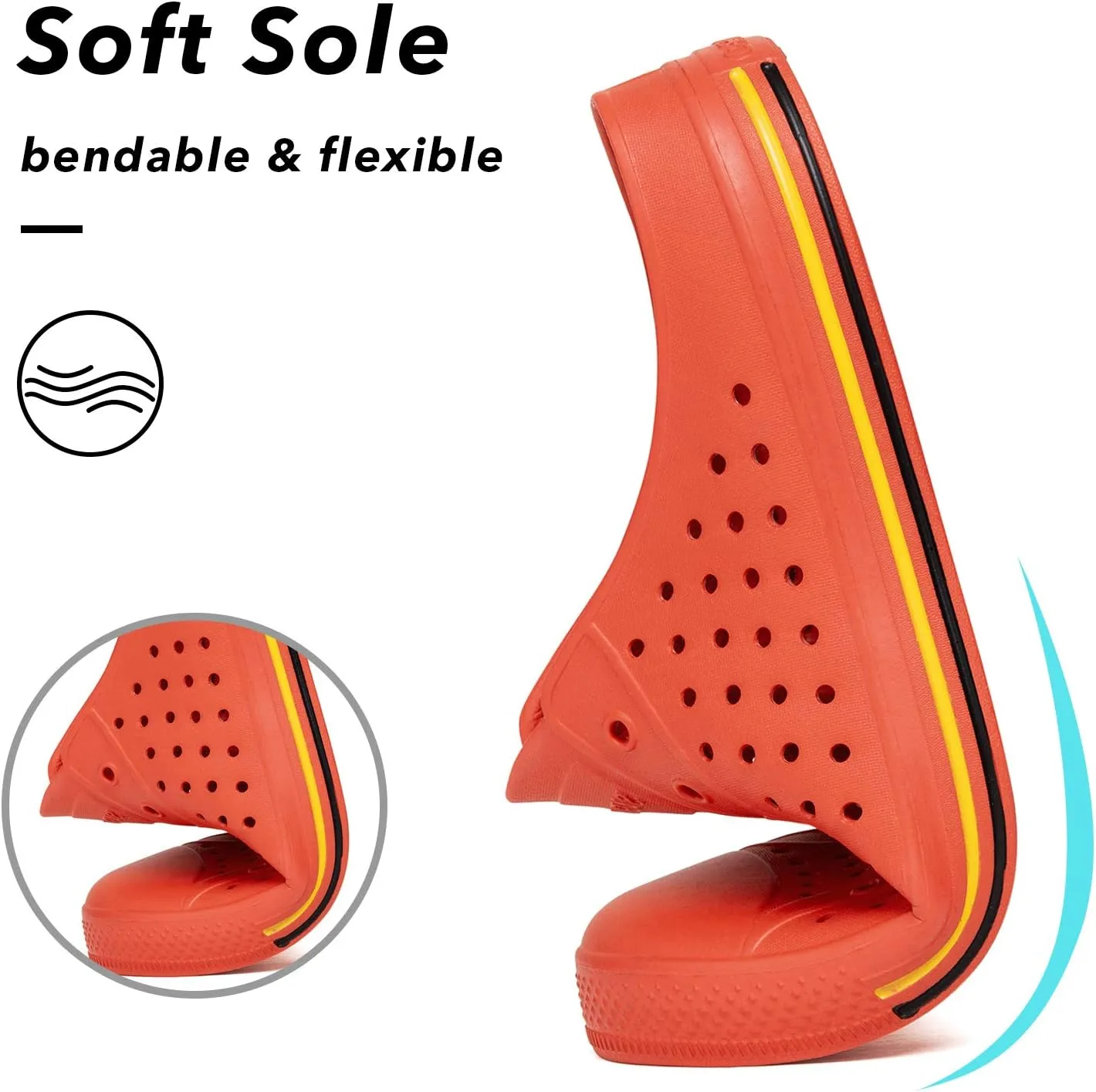 SAGUARO Women's Men's Garden Clogs Shoes Casual Slippers Unisex Quick Drying Sandals Summer Anti-Skid Beach Shoes