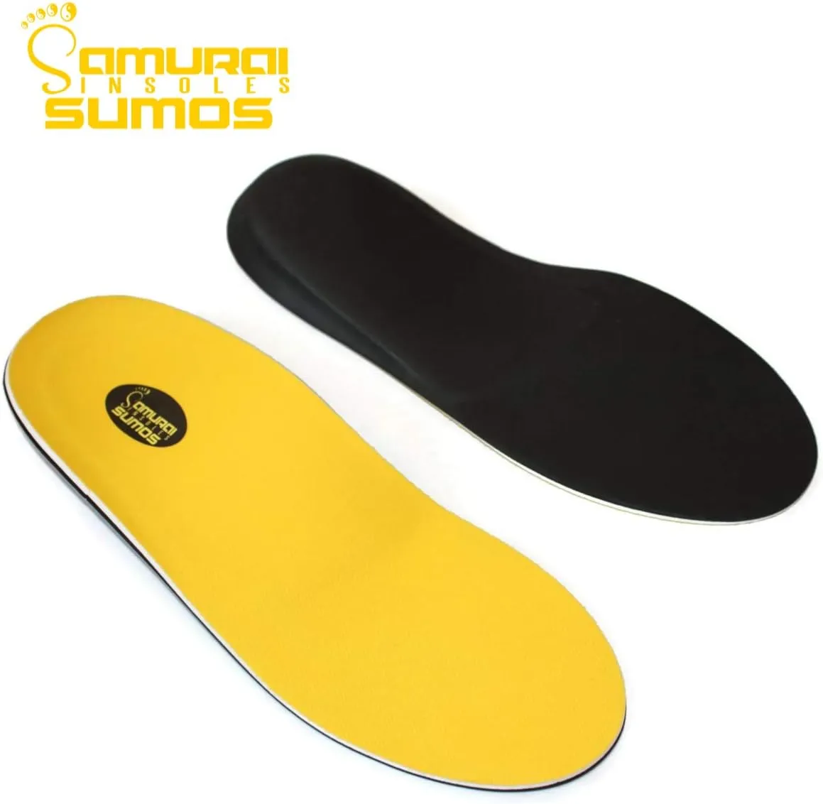 Samurai Insoles Sumos Super Padded Arch Support Shoe Insoles for Boots and Sneakers - Podiatrist Designed, Orthotic Lab Assembled