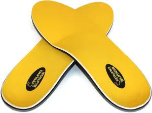 Samurai Insoles Sumos Super Padded Arch Support Shoe Insoles for Boots and Sneakers - Podiatrist Designed, Orthotic Lab Assembled