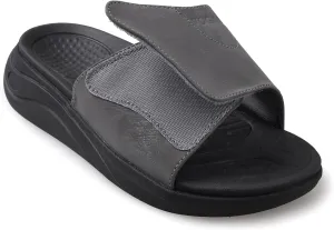Sandals for Men Adjustable Width Slides Arch Support Orthopedic for Diabetic Plantar Fasciitis Swollen Feet Pain Relief Neuropathy