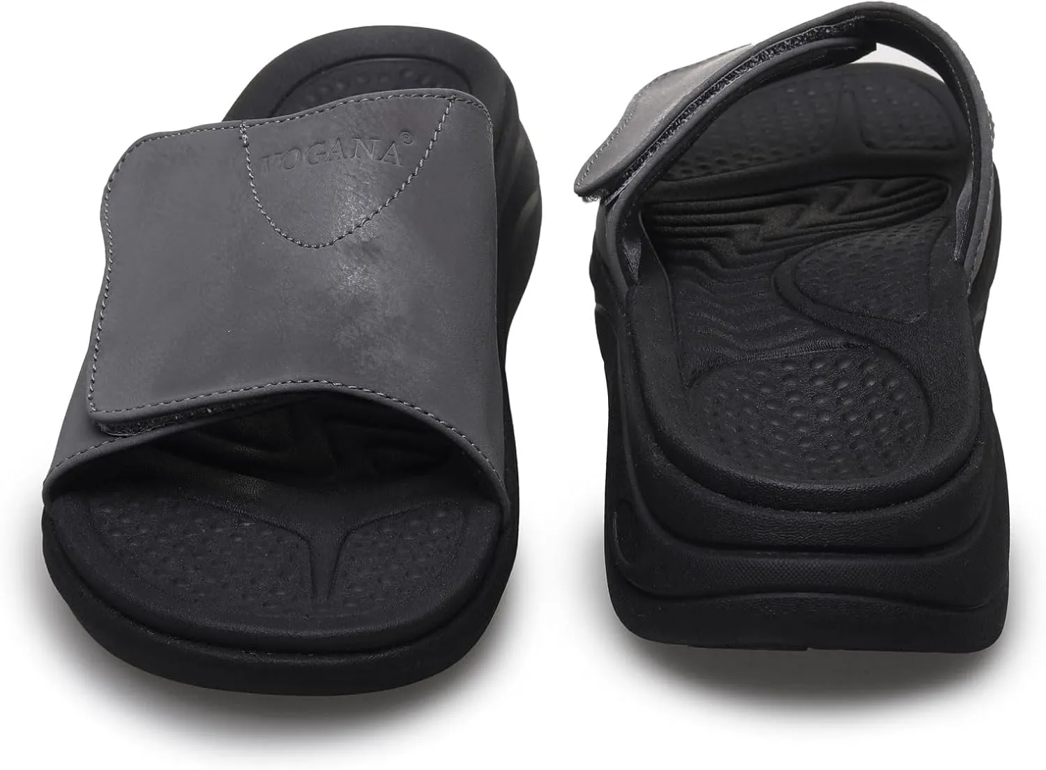 Sandals for Men Adjustable Width Slides Arch Support Orthopedic for Diabetic Plantar Fasciitis Swollen Feet Pain Relief Neuropathy