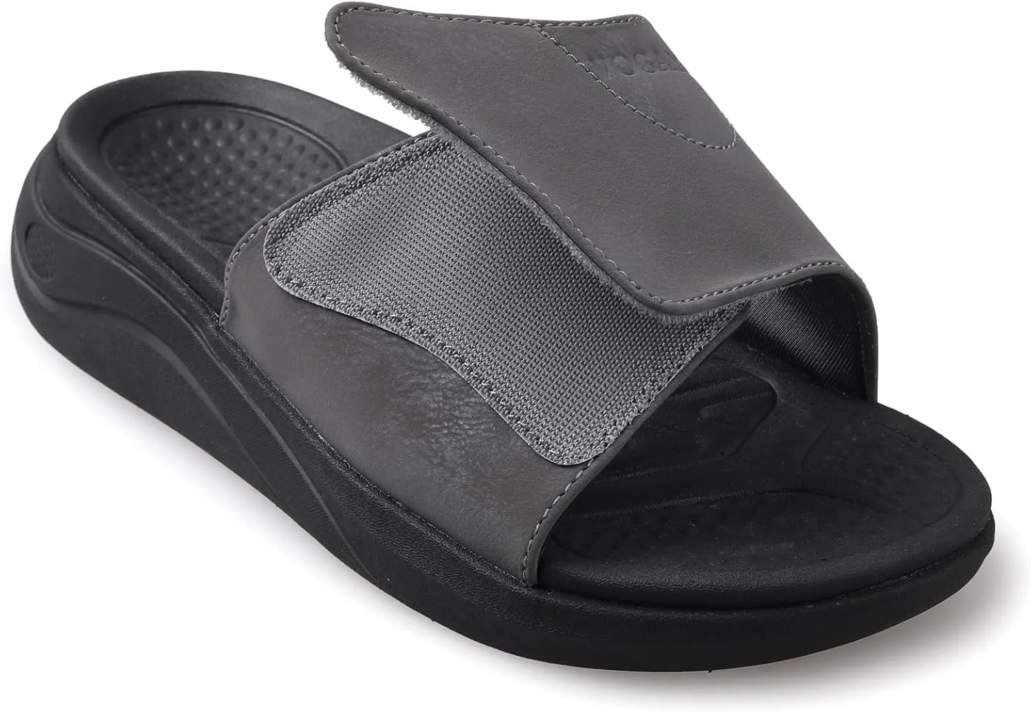 Sandals for Men Adjustable Width Slides Arch Support Orthopedic for Diabetic Plantar Fasciitis Swollen Feet Pain Relief Neuropathy