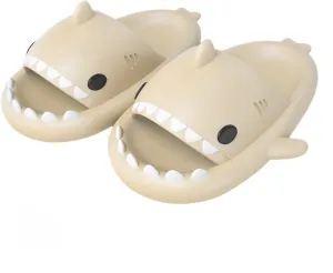 Shark Slippers for Women and Men Ultra Comfort Non-Slip Shower Sandals Indoor and Outdoor Use Quick Drying Pool Party Home Dorm Open Toe Slides with Cushioned Thick Sole