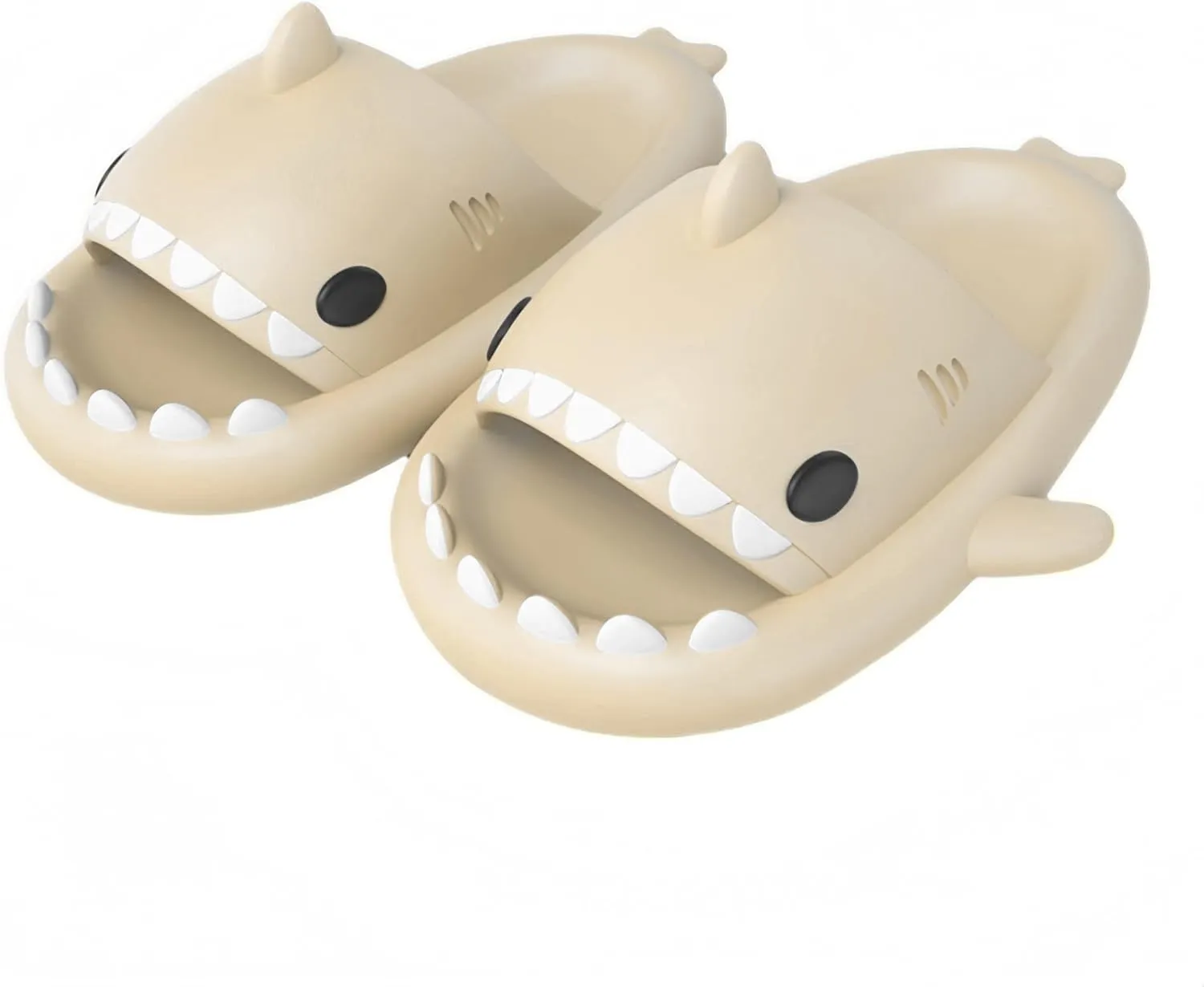 Shark Slippers for Women and Men Ultra Comfort Non-Slip Shower Sandals Indoor and Outdoor Use Quick Drying Pool Party Home Dorm Open Toe Slides with Cushioned Thick Sole