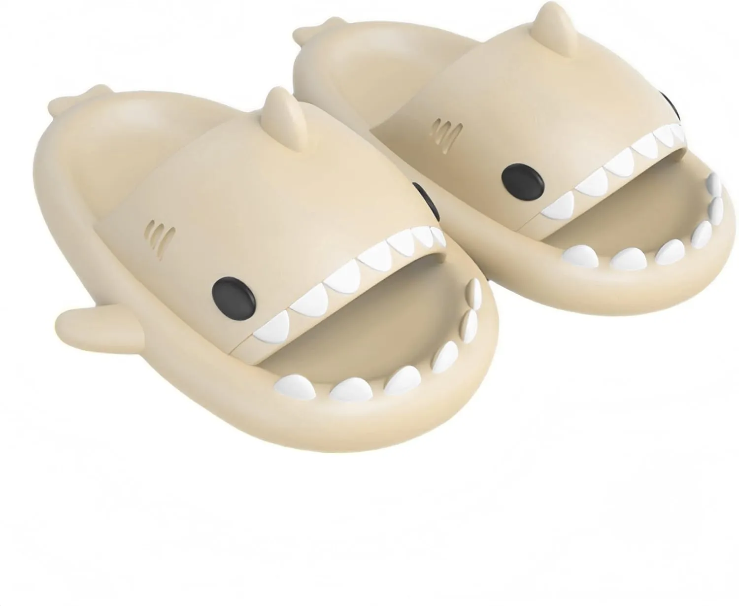 Shark Slippers for Women and Men Ultra Comfort Non-Slip Shower Sandals Indoor and Outdoor Use Quick Drying Pool Party Home Dorm Open Toe Slides with Cushioned Thick Sole