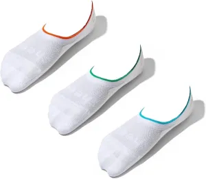 SHEEC Men's Bamboo Invisible Socks With Mesh Ventilation with Anti-Slip Gel Heel Grip (3 Pairs Pack)