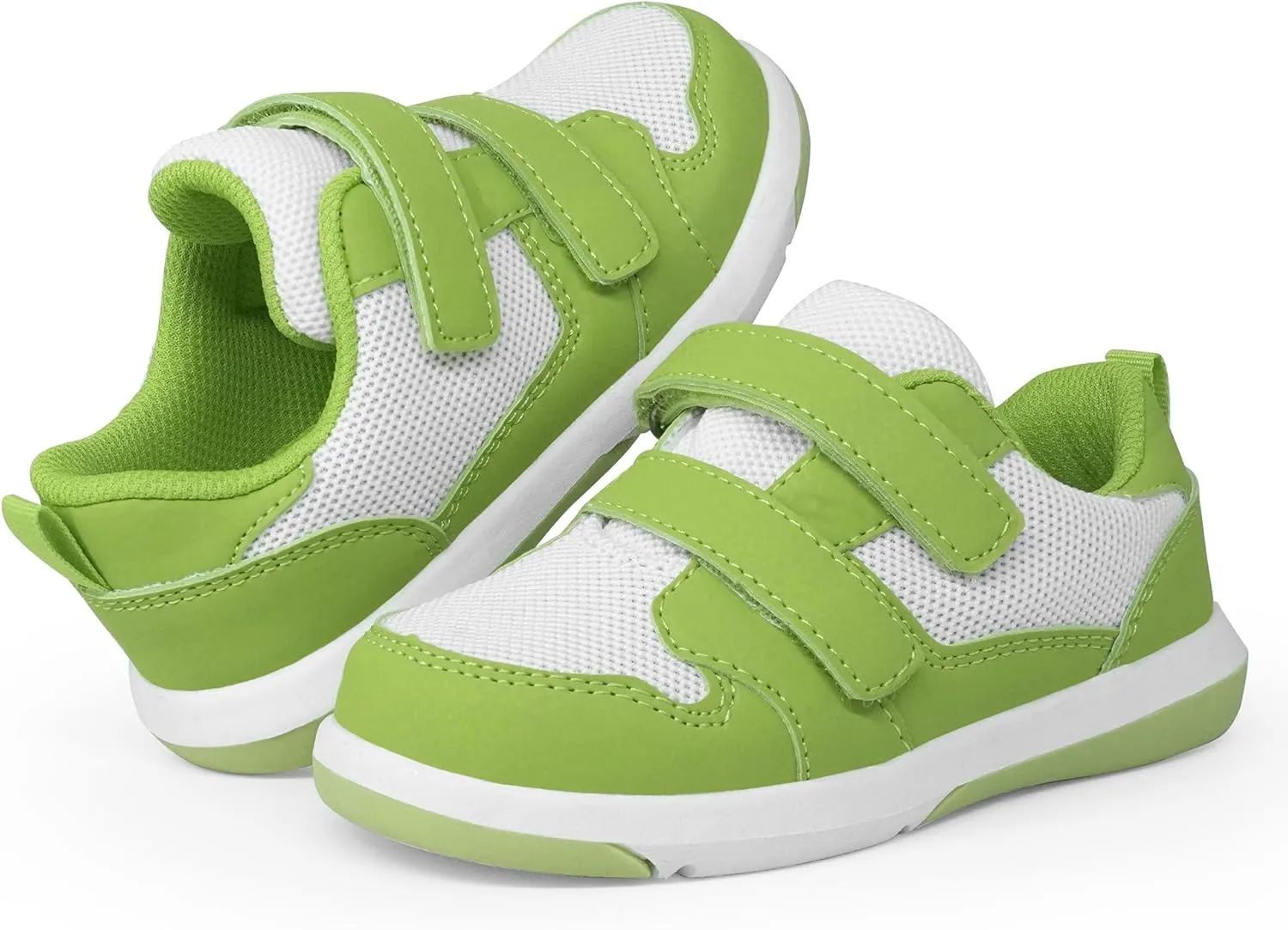 SKYWHEEL Toddler Boys Girls Tennis Shoes Kids Slip On Barefoot Shoes Wide Casual Walking Running Sneakers for Little Kids
