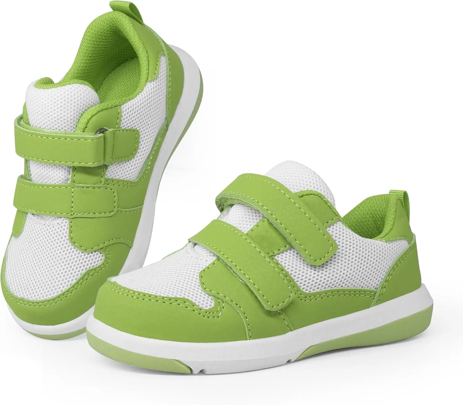 SKYWHEEL Toddler Boys Girls Tennis Shoes Kids Slip On Barefoot Shoes Wide Casual Walking Running Sneakers for Little Kids