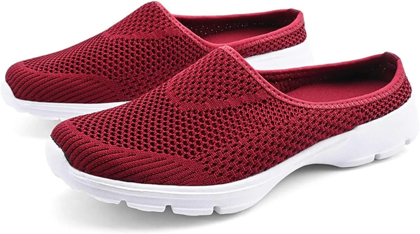 Slip On Mules & Clogs for Womens Mens Lightweight Open Back Shoes Comfort Orthopedic Walking Shoes Breathable Mesh Slippers Closed Toe Slides