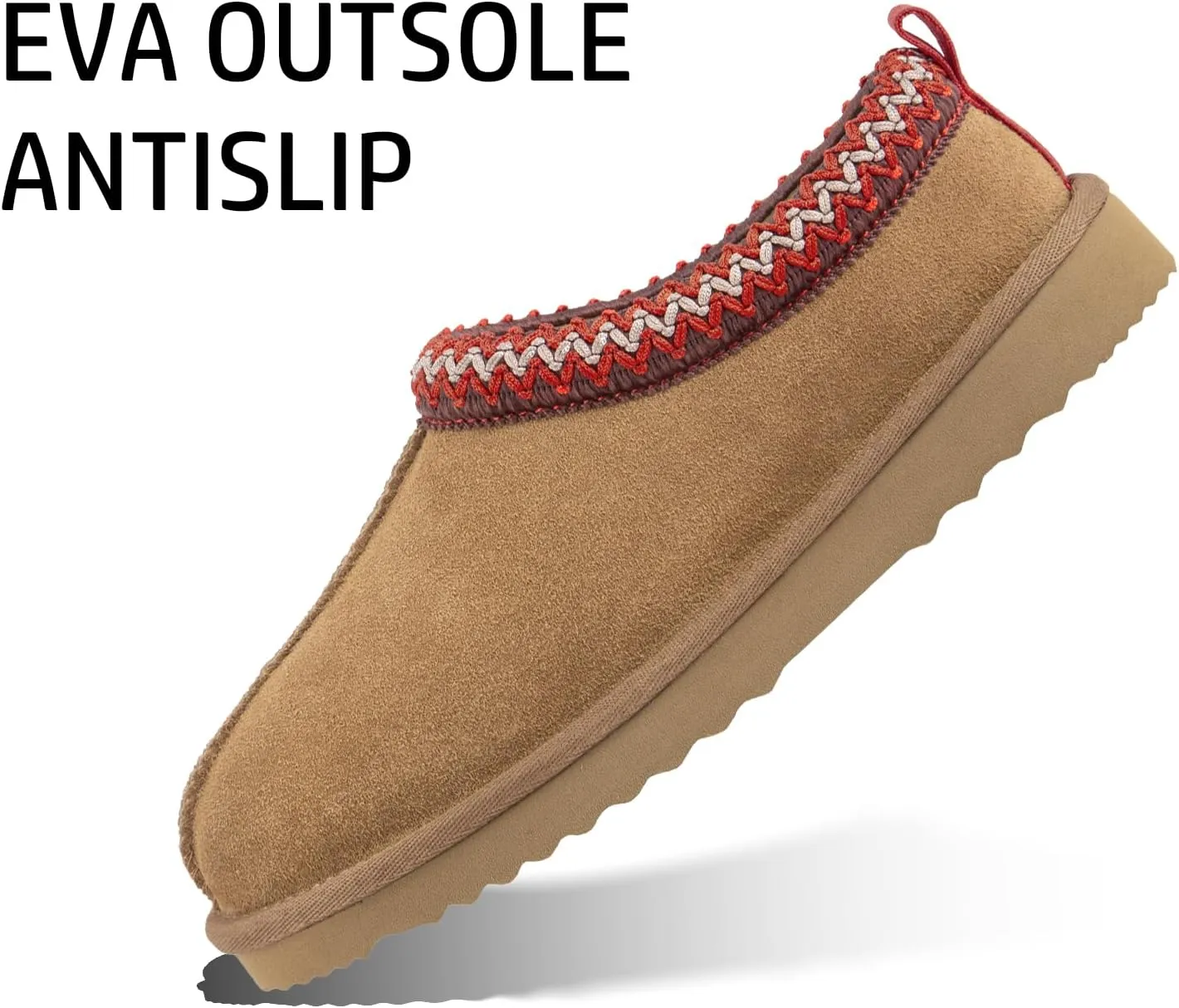 Slippers for Women Mini Boots Genuine Suede Ankle Snow Boots Indoor Outdoor Braided Winter Fur Slip On Mules