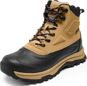 Snow Boots for Men Insulated Waterproof Construction Winter Hiking Boots