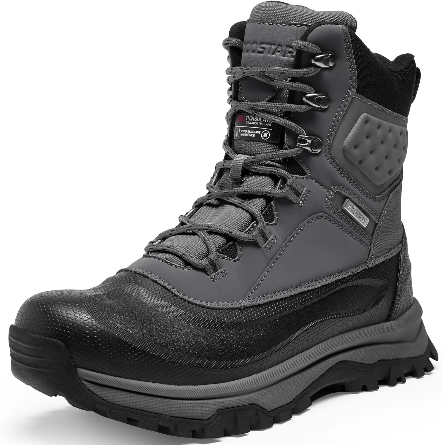 Snow Boots for Men Insulated Waterproof Winter Boots Outdoor Boot for Cold Weather
