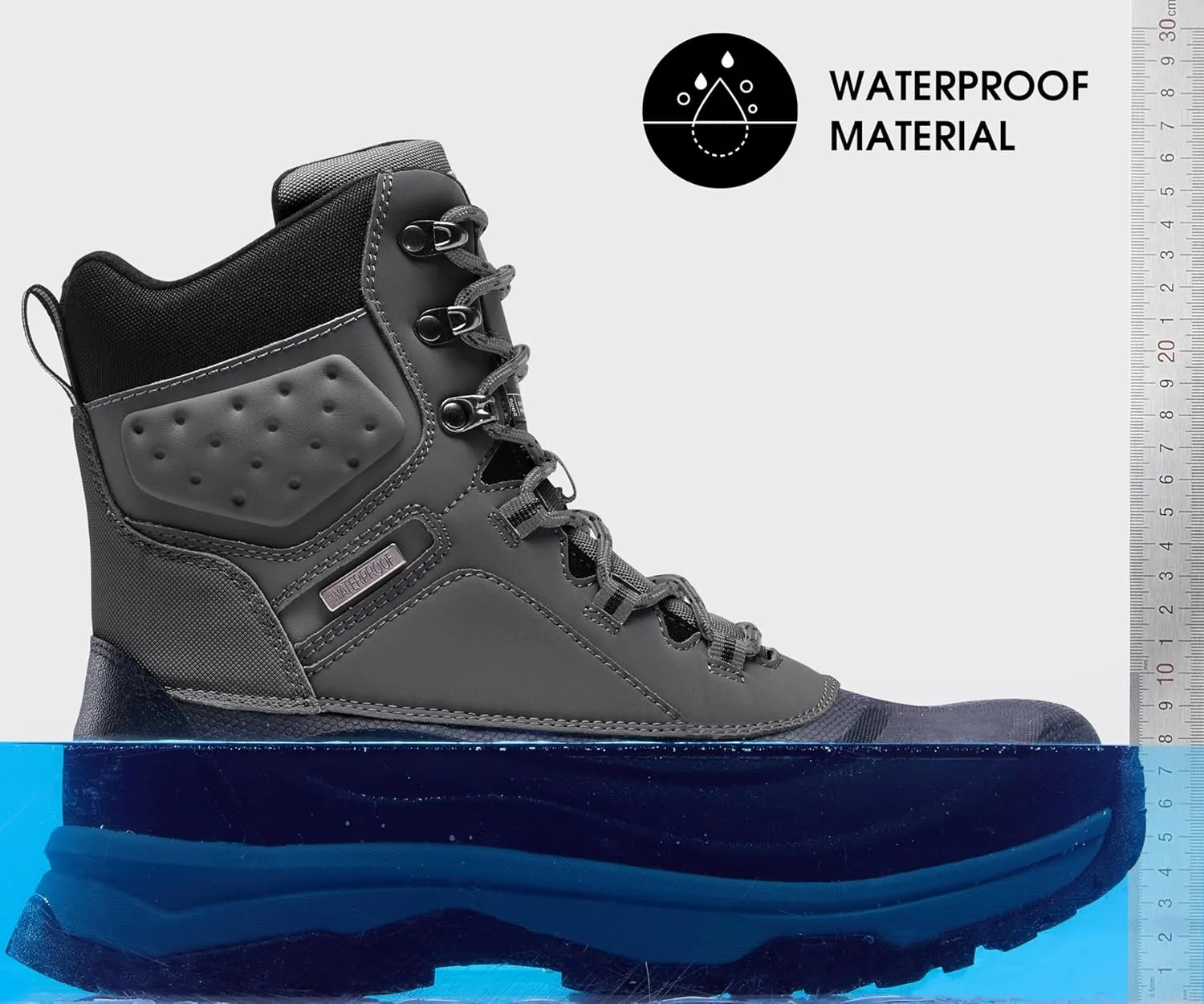 Snow Boots for Men Insulated Waterproof Winter Boots Outdoor Boot for Cold Weather