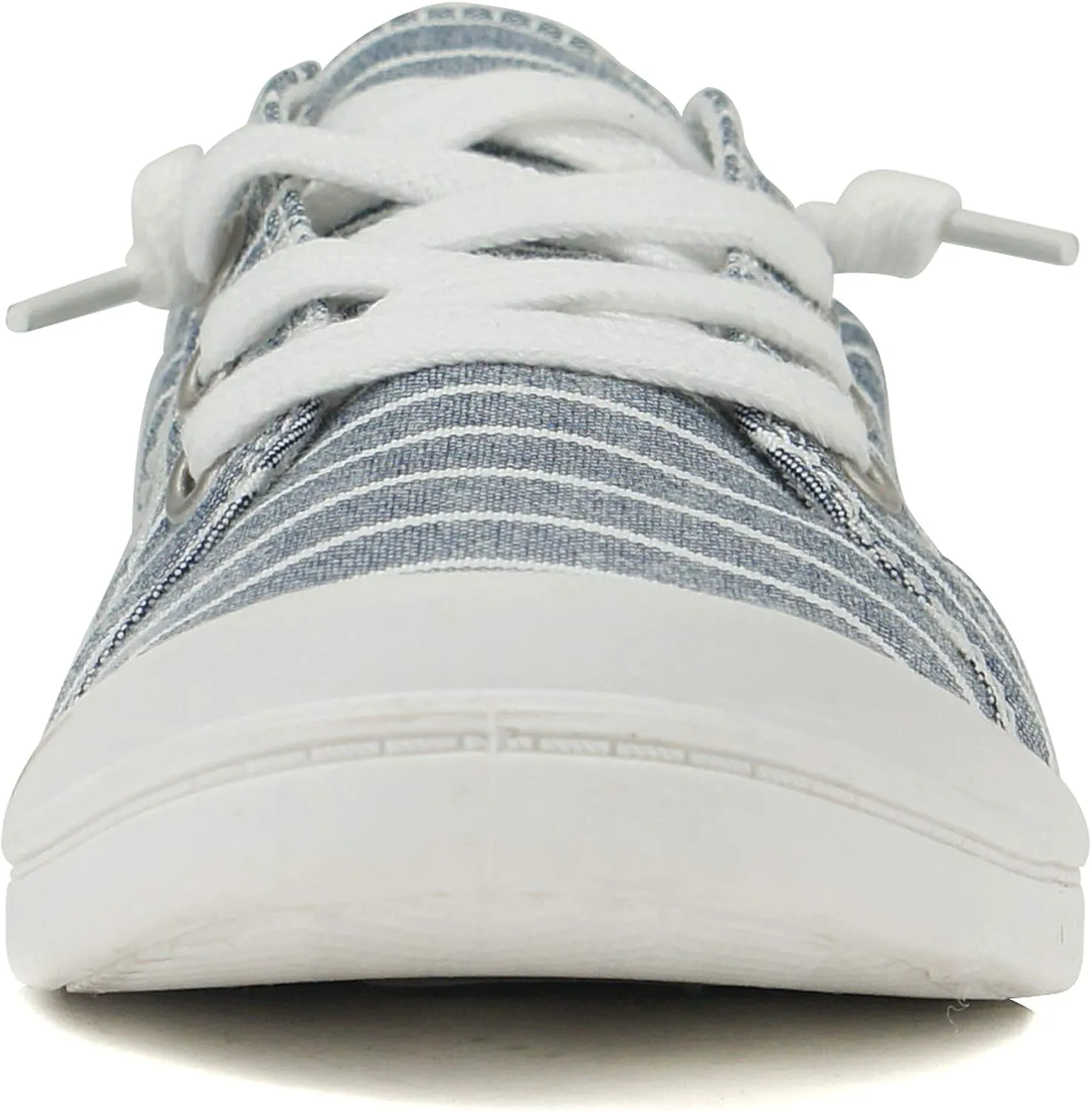 Soda Flat Women Shoes Linen Canvas Slip On Sneakers Lace Up Style Loafers Zig-S