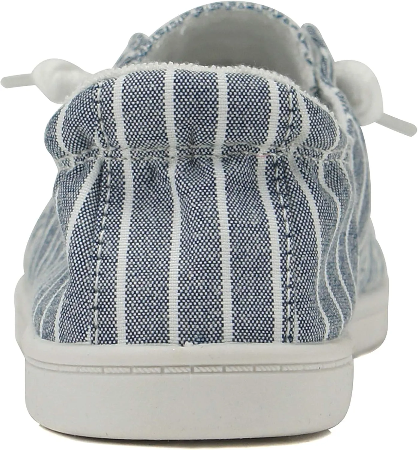 Soda Flat Women Shoes Linen Canvas Slip On Sneakers Lace Up Style Loafers Zig-S