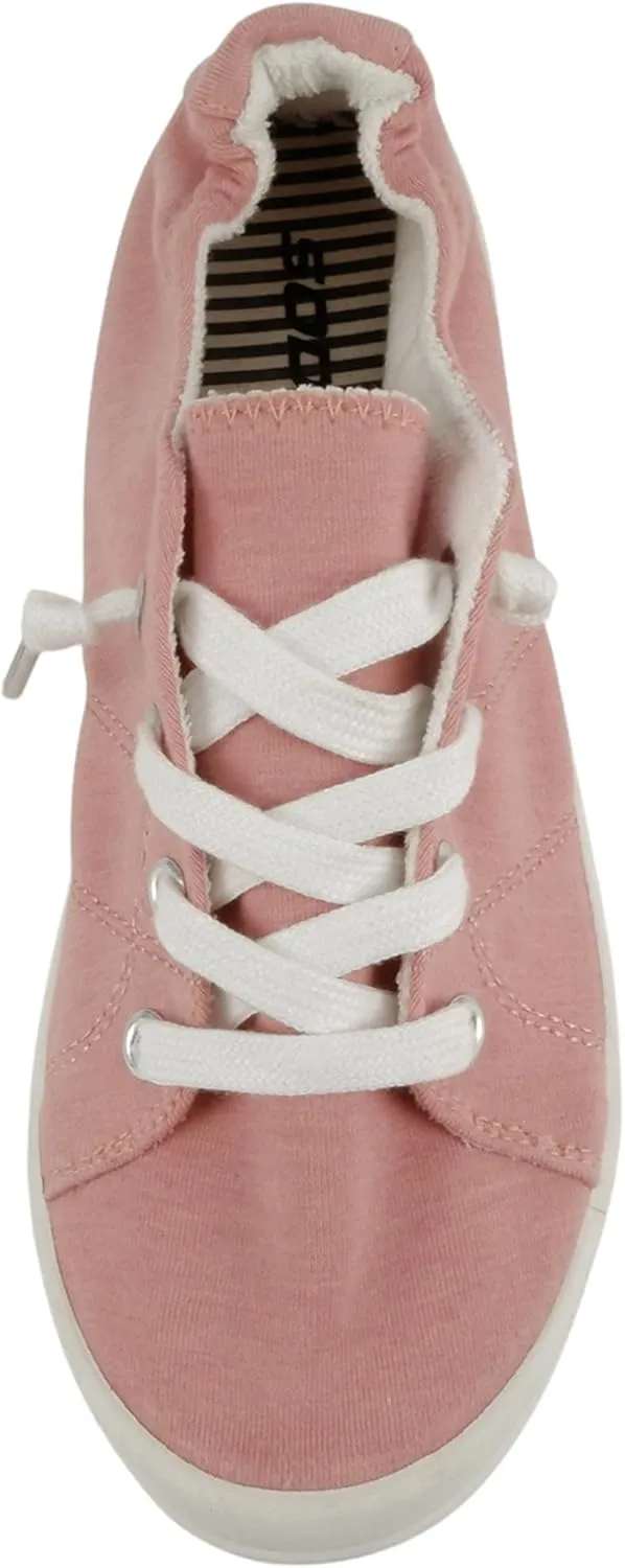 Soda Flat Women Shoes Linen Canvas Slip On Sneakers Lace Up Style Loafers Zig-S