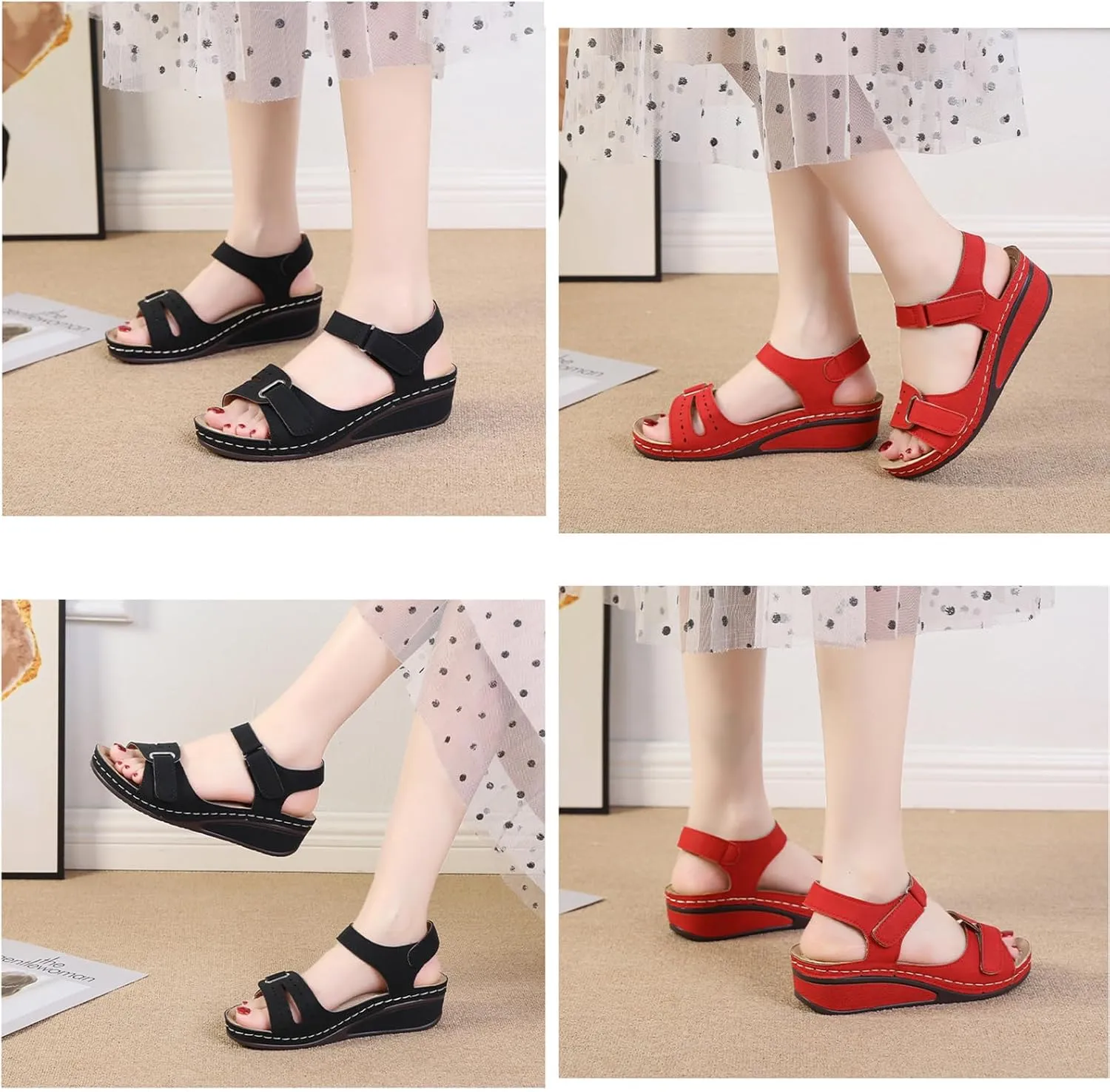 Soft & Stylish Wedge Sandals for Effortless Comfort 2025 Breathable Orthopedic Walking Platform Sandals
