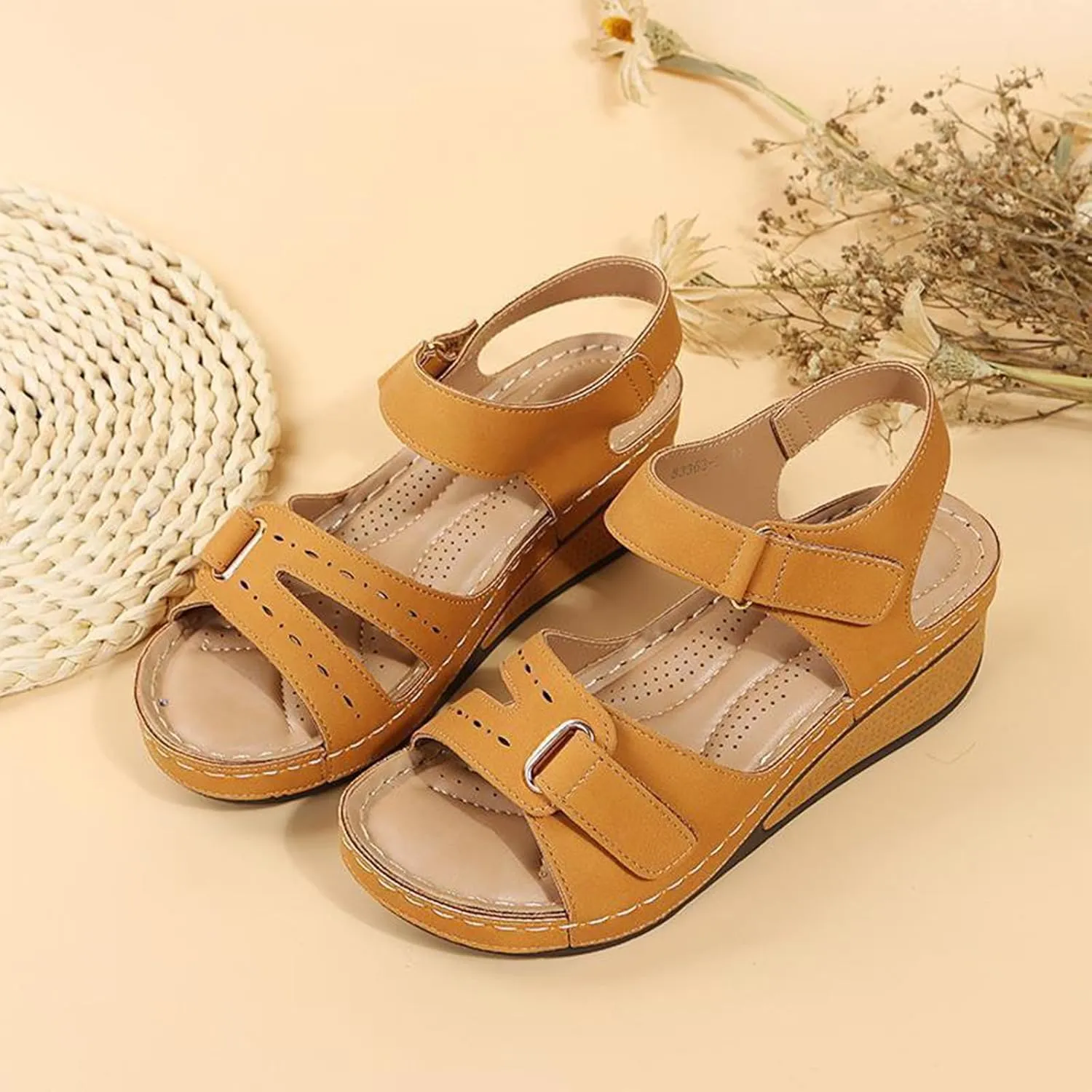 Soft & Stylish Wedge Sandals for Effortless Comfort 2025 Breathable Orthopedic Walking Platform Sandals