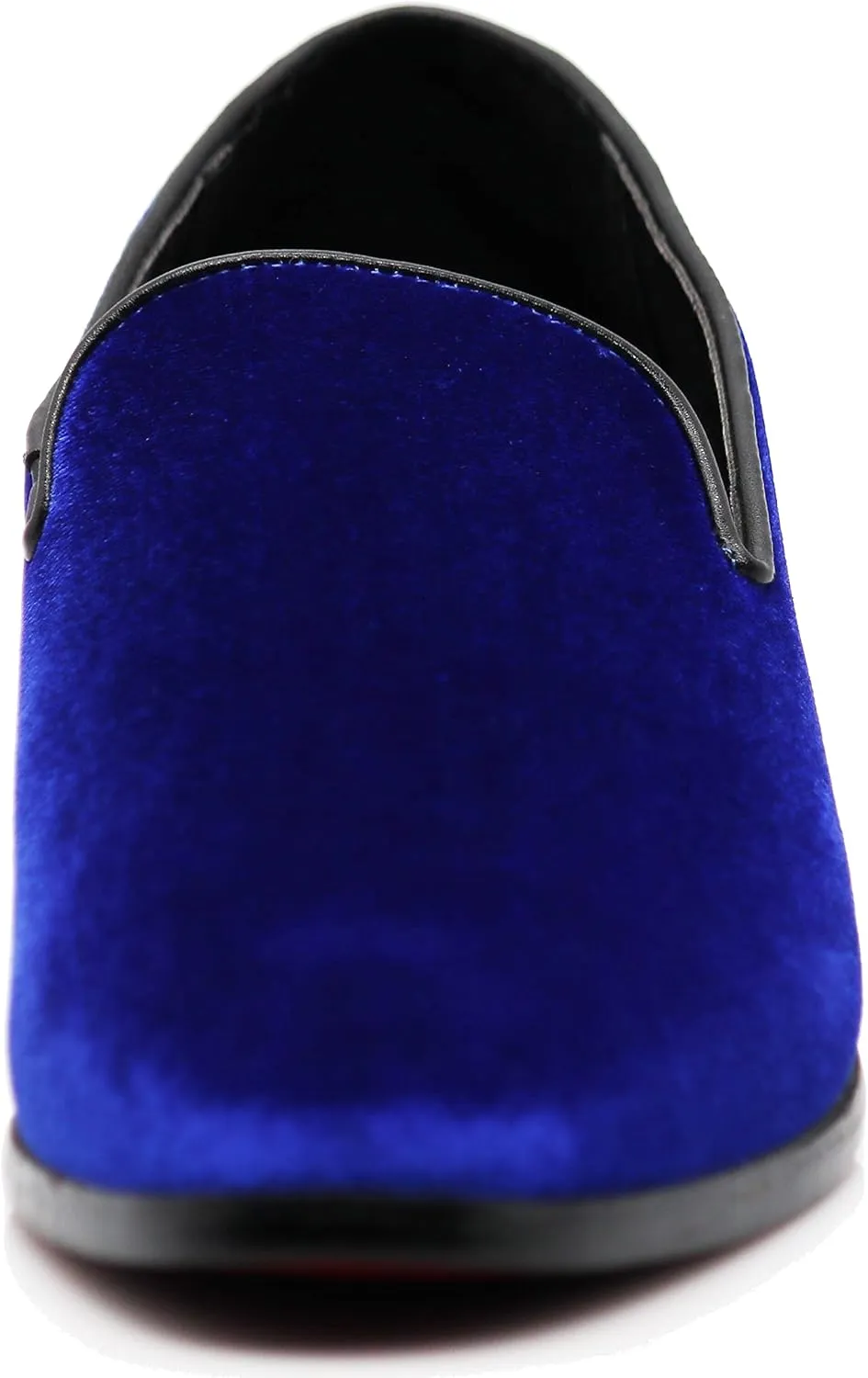 SPT03 Men's Vintage Plain Velvet Dress Loafers Slip On Shoes Classic Tuxedo Dress Shoes