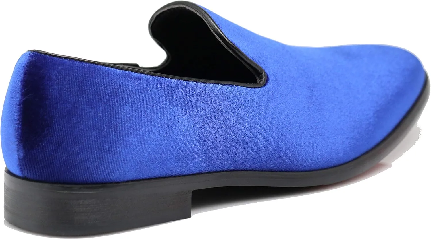 SPT03 Men's Vintage Plain Velvet Dress Loafers Slip On Shoes Classic Tuxedo Dress Shoes